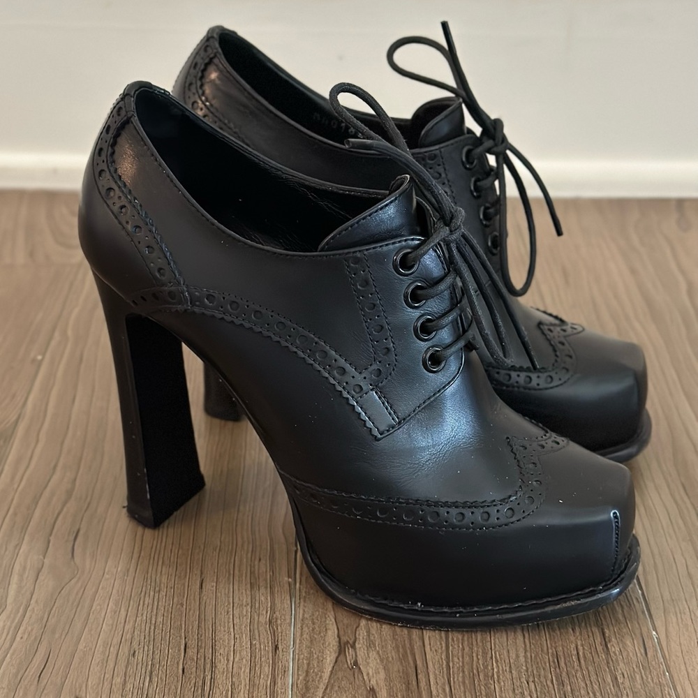Louis Vuitton Square Toe Hidden Platform Oxford B… - image 1
